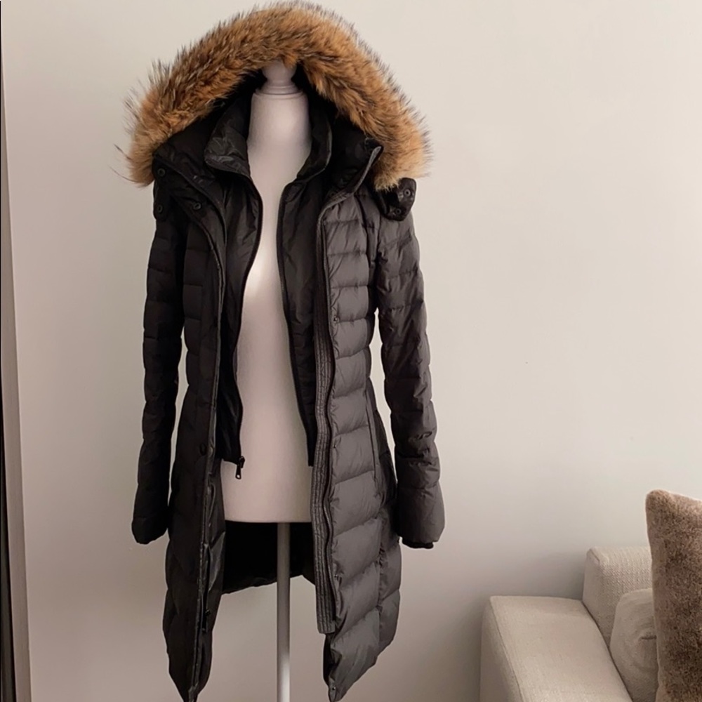Andrew Marc Down Puffer Coat with Real Fur Hood